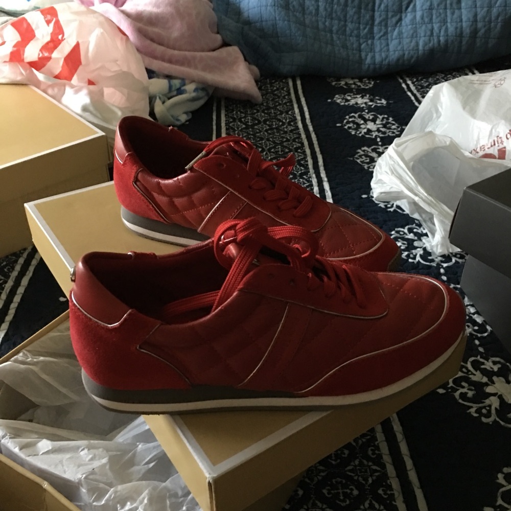 Michael Kors Red Sneakers